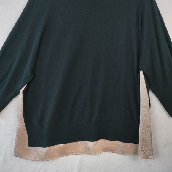 Jennifer Tattanelli Sweater Womens Size 50 US16 Black Cashmere Silk Quiet Luxury - Picture 13 of 13